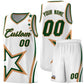 Custom White Shoulder Stars Graffiti Pattern Sets Basketball Jersey