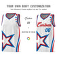 Custom White Shoulder Stars Graffiti Pattern Sets Basketball Jersey Limited