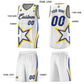 Custom White Shoulder Stars Graffiti Pattern Sets Basketball Jersey Limited