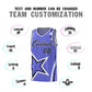 Custom Purple Shoulder Stars Graffiti Pattern Sets Basketball Jersey Limited