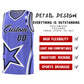 Custom Purple Shoulder Stars Graffiti Pattern Sets Basketball Jersey Limited