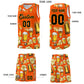 Custom Orange National Beer Day Personalized Beer Bubble Basketball Jersey Limited