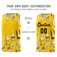 Custom Gold National Beer Day Personalized Beer Bubble Basketball Jersey Limited
