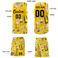Custom Gold National Beer Day Personalized Beer Bubble Basketball Jersey Limited