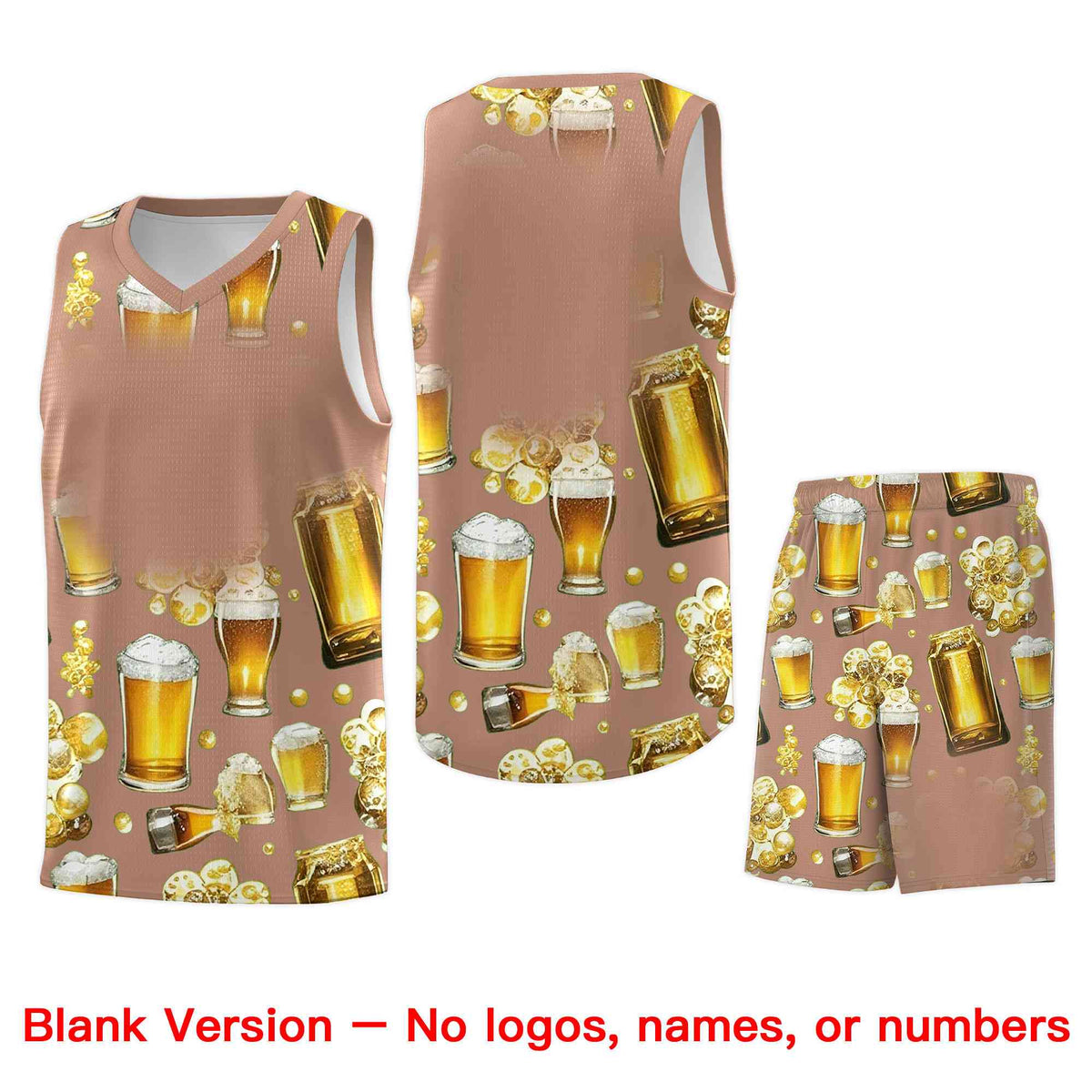 Custom Coffee National Beer Day Personalized Beer Bubble Basketball Jersey Limited