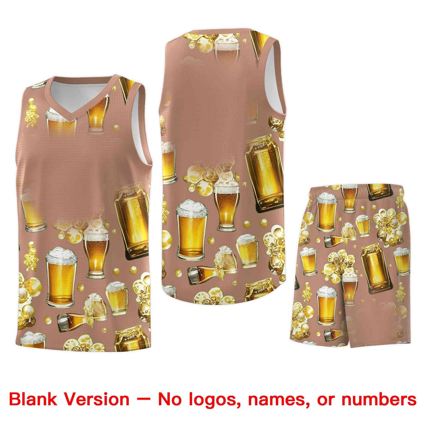 Custom Coffee National Beer Day Personalized Beer Bubble Basketball Jersey Limited