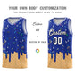Custom Royal Blue Basketball Kits with Ice Cream Element Pattern Limited