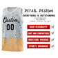 Custom Silver Basketball Kits with Ice Cream Element Pattern Limited