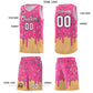 Custom Pink Basketball Kits with Ice Cream Element Pattern Limited