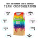 Custom Rainbow Basketball Kits with Ice Cream Element Pattern Limited