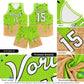Custom Red Basketball Kits with Ice Cream Element Pattern Limited