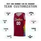 Custom Crimson Denver Nuggets Rainbow Side Sports Uniform Basketball Jersey Limited