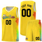 Custom Gold Denver Nuggets Rainbow Side Sports Uniform Basketball Jersey