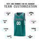 Custom Aqua Square Grid Graffiti Pattern Sports Uniform Basketball Jersey Limited
