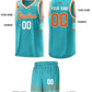 Custom Aqua Square Grid Graffiti Pattern Sports Uniform Basketball Jersey Limited