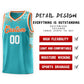 Custom Aqua Square Grid Graffiti Pattern Sports Uniform Basketball Jersey Limited
