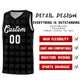 Custom Black White Trailblazer Dot Pattern Sports Uniform Basketball Jersey Limited
