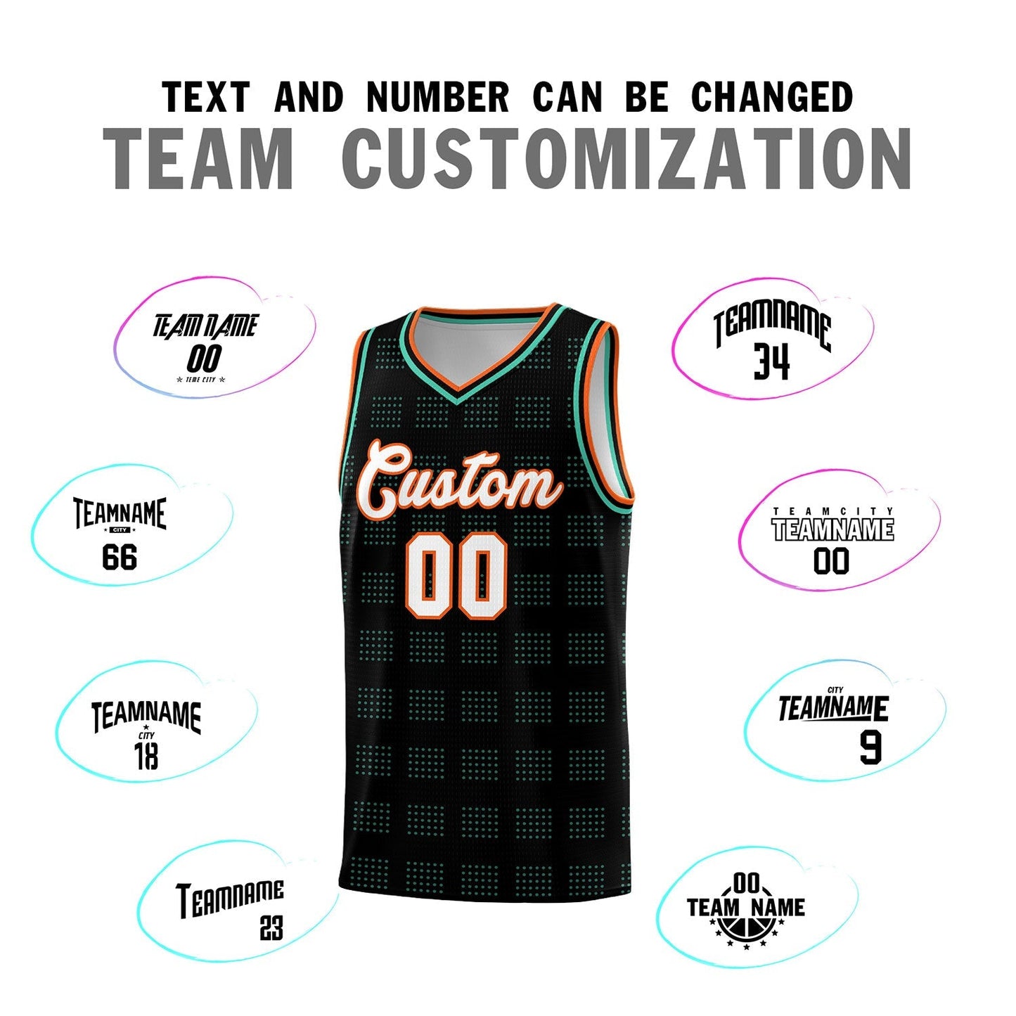 Custom Black Bright Green Trailblazer Dot Pattern Sports Uniform Basketball Jersey Limited