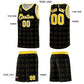 Custom Black Gold Trailblazer Dot Pattern Sports Uniform Basketball Jersey Limited