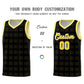 Custom Black Gold Trailblazer Dot Pattern Sports Uniform Basketball Jersey Limited