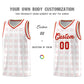 Custom White Red Trailblazer Dot Pattern Sports Uniform Basketball Jersey Limited