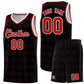 Custom Black Red Trailblazer Dot Pattern Sports Uniform Basketball Jersey