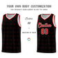 Custom Black Red Trailblazer Dot Pattern Sports Uniform Basketball Jersey Limited