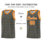 Custom Dark Gray Orange Trailblazer Dot Pattern Sports Uniform Basketball Jersey Limited