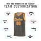 Custom Dark Gray Orange Trailblazer Dot Pattern Sports Uniform Basketball Jersey Limited