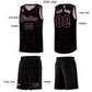Custom Black Crimson Trailblazer Dot Pattern Sports Uniform Basketball Jersey Limited