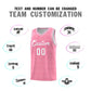 Custom Light Pink Pink Trailblazer Dot Pattern Sports Uniform Basketball Jersey Limited