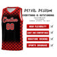 Custom Black Red Classic Plaid Pattern Sports Uniform Basketball Jersey Limited