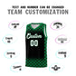 Custom Black Kelly Green Classic Plaid Pattern Sports Uniform Basketball Jersey Limited