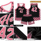 Custom Crimson Black Classic Plaid Pattern Sports Uniform Basketball Jersey Limited