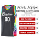 Custom Dark Gray Side Flame Pattern Fashion Sports Uniform Basketball Jersey Limited