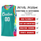 Custom Aqua Side Flame Pattern Fashion Sports Uniform Basketball Jersey Limited