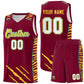Custom Crimson Personalized Tiger Claw Pattern Sports Uniform Basketball Jersey