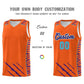 Custom Orange Personalized Tiger Claw Pattern Sports Uniform Basketball Jersey Limited