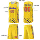 Custom Gold Personalized Tiger Claw Pattern Sports Uniform Basketball Jersey Limited