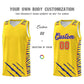 Custom Gold Personalized Tiger Claw Pattern Sports Uniform Basketball Jersey Limited