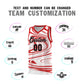 Custom White Red Graffiti Pattern Fluids Style Sports Uniform Basketball Jersey Sets Limited