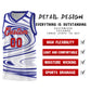 Custom White Royal Graffiti Pattern Fluids Style Sports Uniform Basketball Jersey Sets Limited