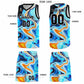 Custom Black Fluid Painting Pattern Sports Uniform Basketball Jersey Limited