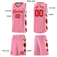 Custom Light Pink Mosaic Gradient Fashion Sports Uniform Basketball Jersey Limited