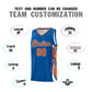 Custom Royal Orange-White Graffiti Pattern Side Curve Pattern Sports Uniform Basketball Jersey Sets Limited