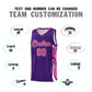 Custom Purple Pink-White Graffiti Pattern Side Curve Pattern Sports Uniform Basketball Jersey Sets Limited