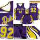 Custom White Royal-Red Graffiti Pattern Side Curve Pattern Sports Uniform Basketball Jersey Sets Limited