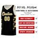 Custom Black Side Lightning Pattern Sports Uniform Basketball Jersey Limited