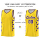 Custom Gold Side Lightning Pattern Sports Uniform Basketball Jersey Limited