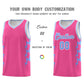 Custom Pink Side Lightning Pattern Sports Uniform Basketball Jersey Limited